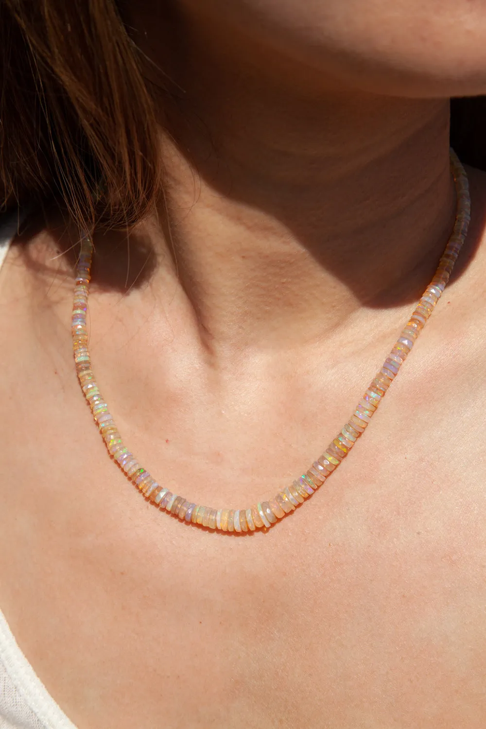 14k Ethiopian Opal Necklace