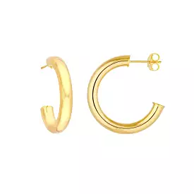 25mm Tube Hoop Earrings