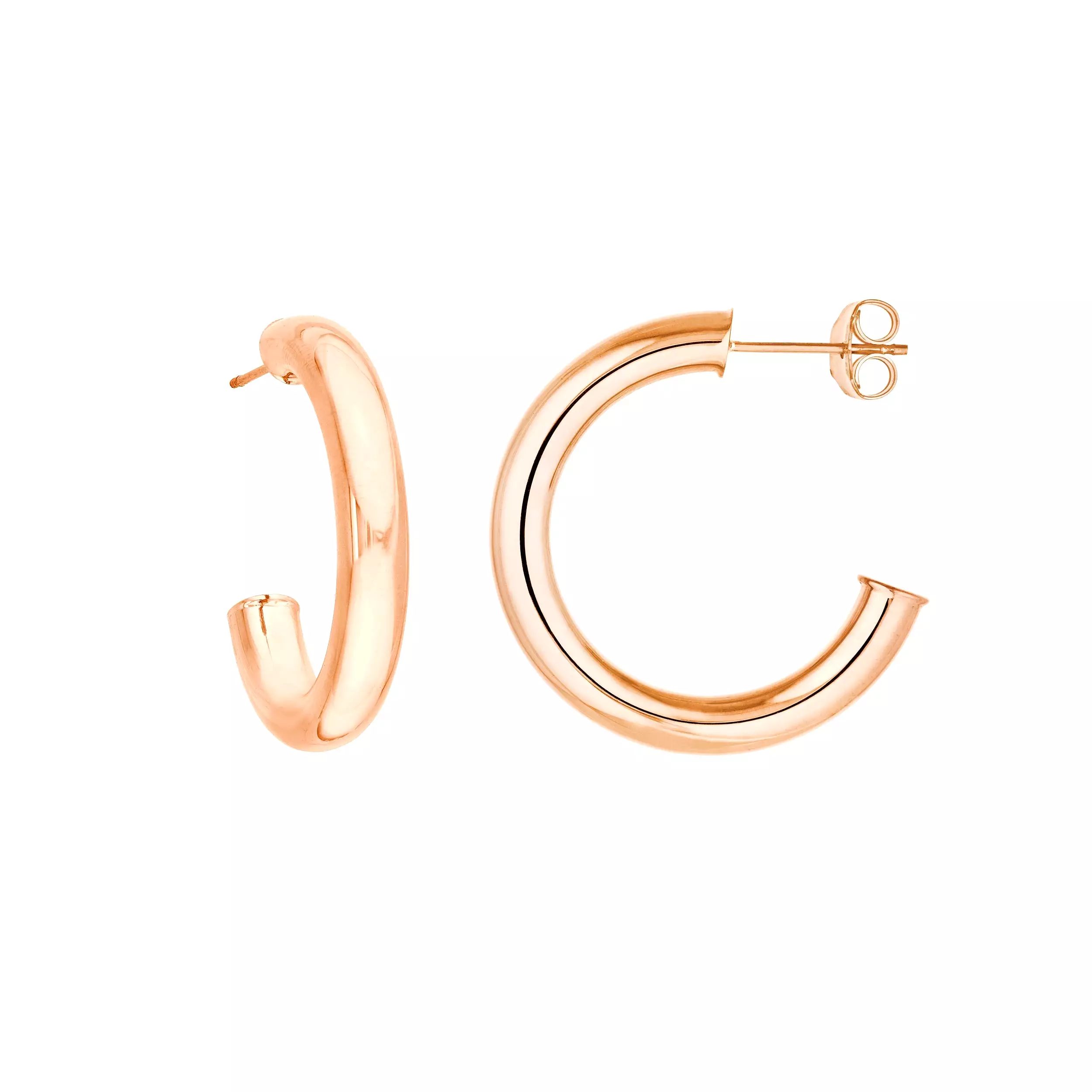 25mm Tube Hoop Earrings