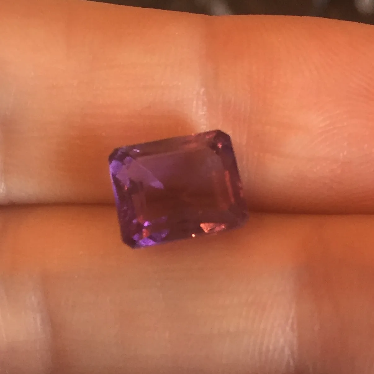 3.42 EMERALD CUT AMETHYST