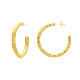 35mm Tube Hoop Earrings