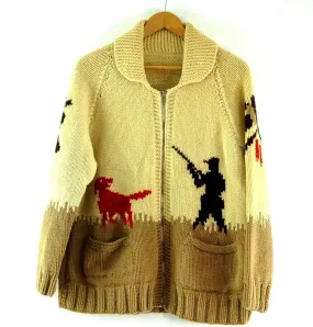 60s Hunting Cowichan Sweater - L