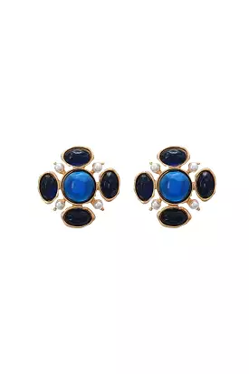 A MIGHTY STUD EARRINGS BLUE