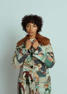 Alpine Postcards Coat - Print