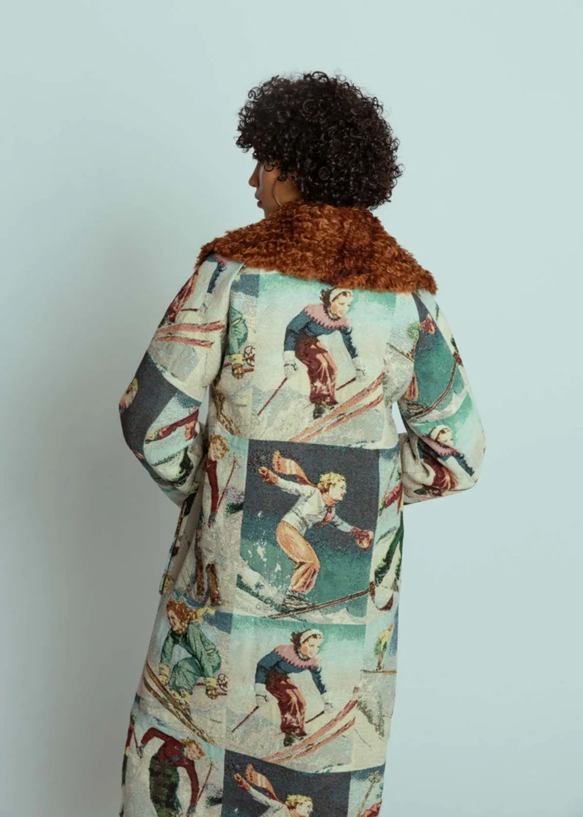 Alpine Postcards Coat - Print