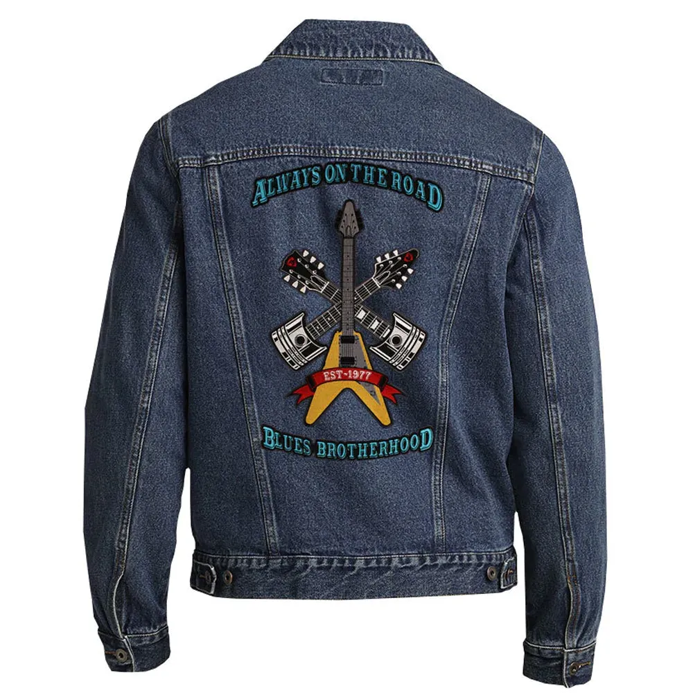 Always on the Road Back Patch - Port Authority Denim Jacket (Men)