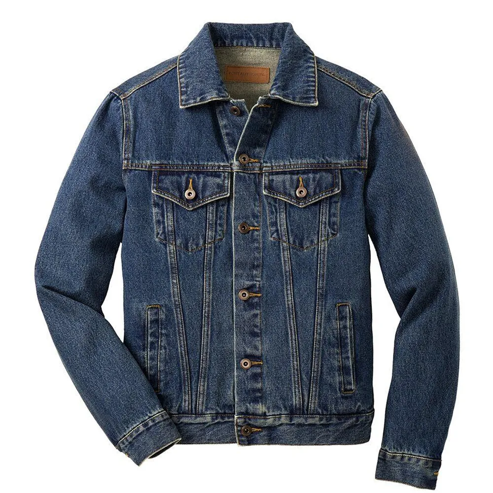 Always on the Road Back Patch - Port Authority Denim Jacket (Men)