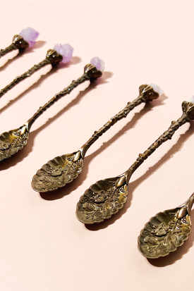 Amethyst Crystal Apothecary Spoon