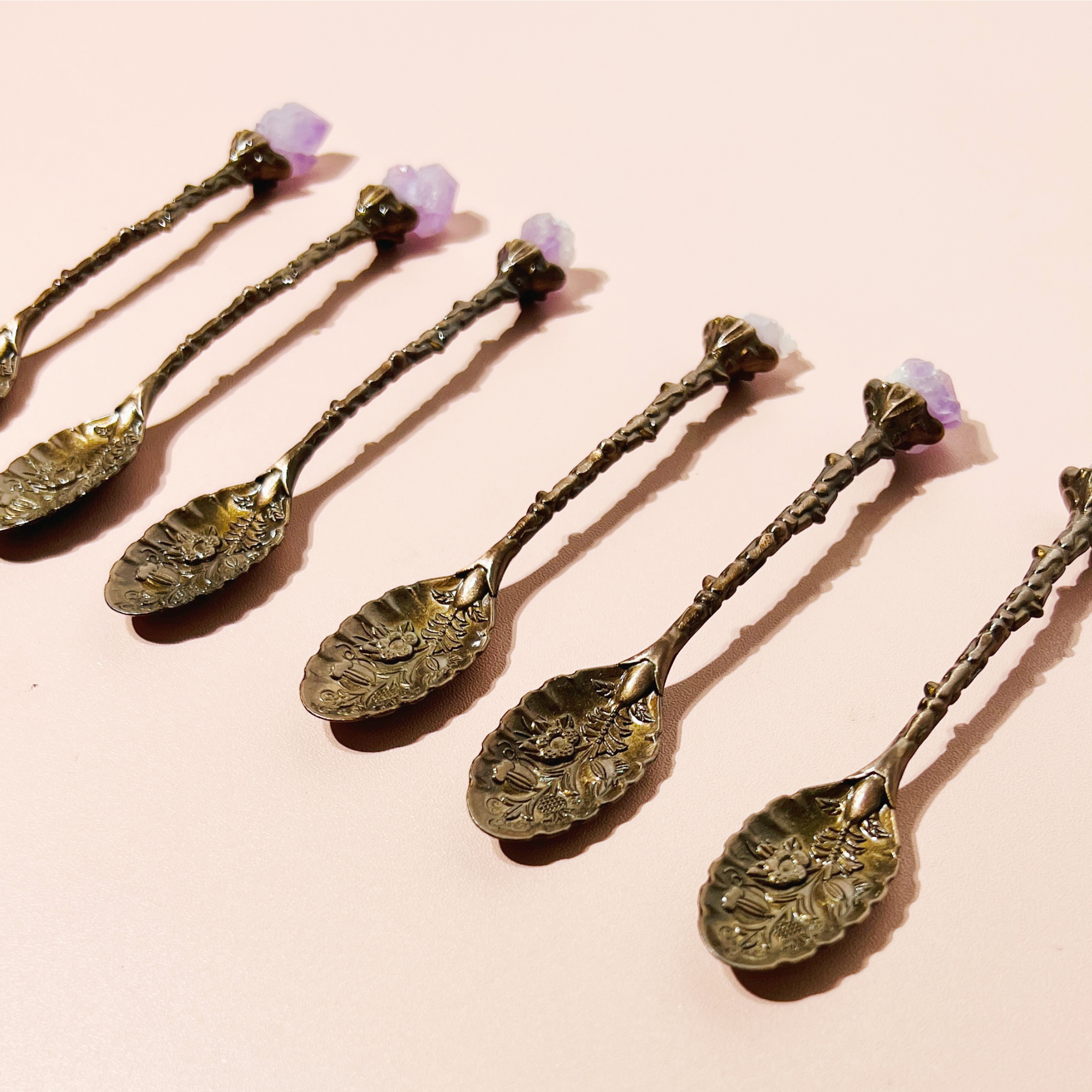 Amethyst Crystal Apothecary Spoon