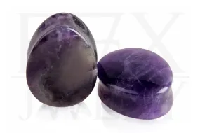 Amethyst Teardrop Plugs