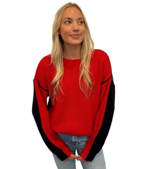 Astrid Sweater - Red/Black