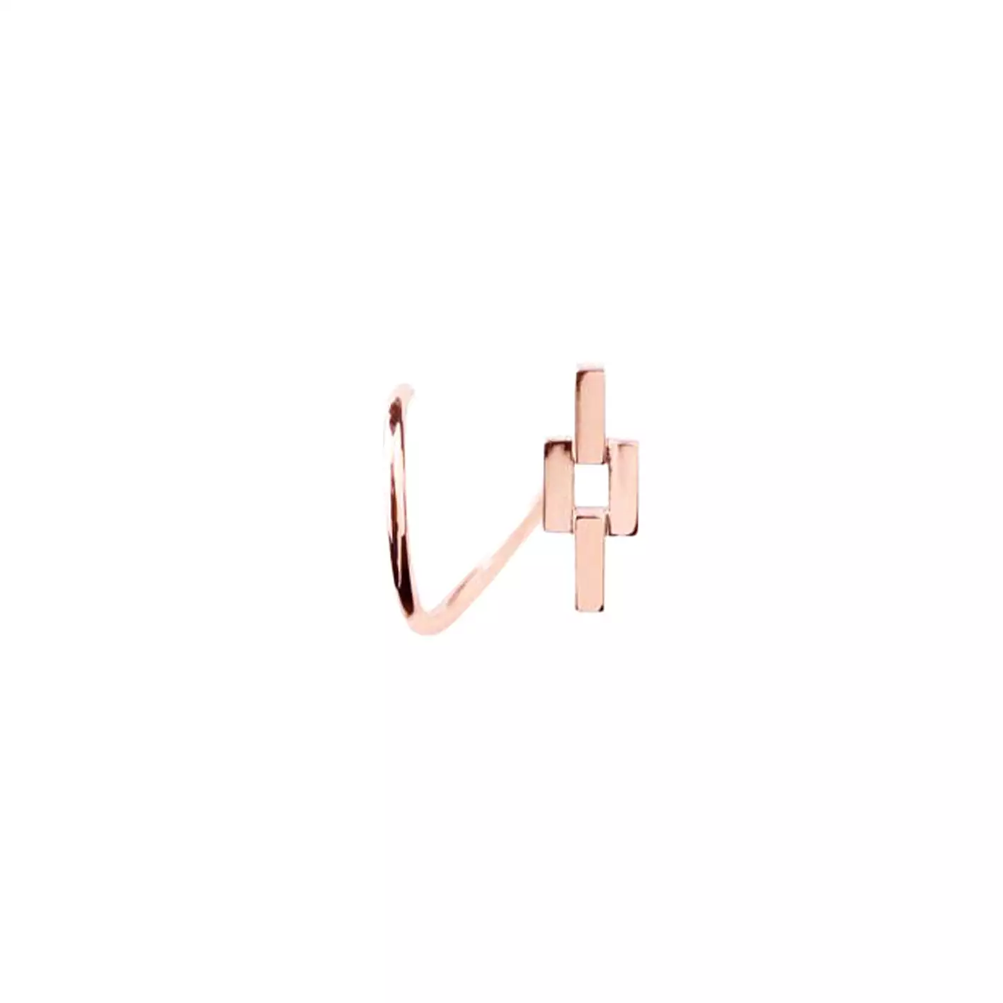 Aurore Twirl Earring, Rose Gold