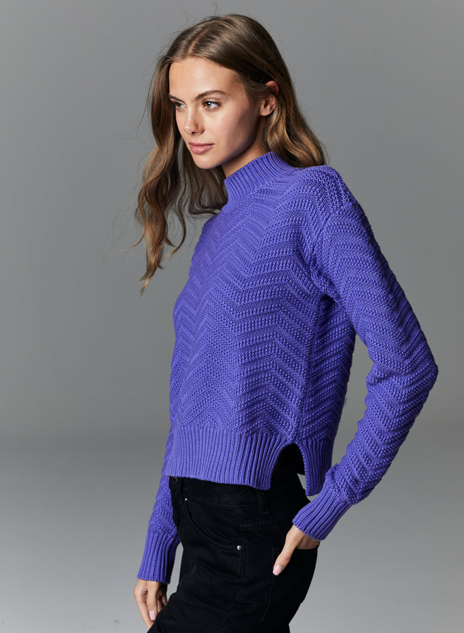 Autumn Cashmere - Chevron Mock - Amethyst