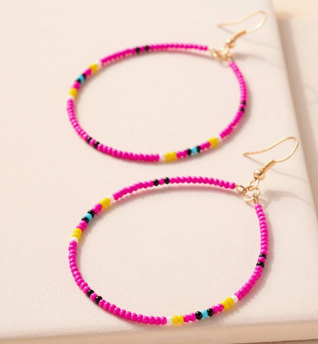 Avenue Zoe- Seed Bead Hoop