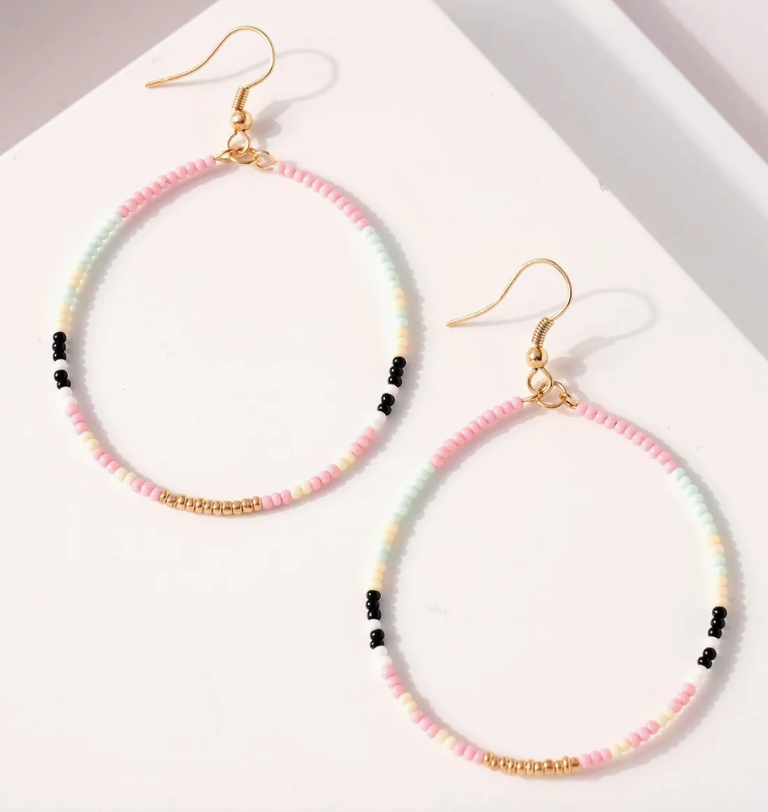 Avenue Zoe- Seed Bead Hoop