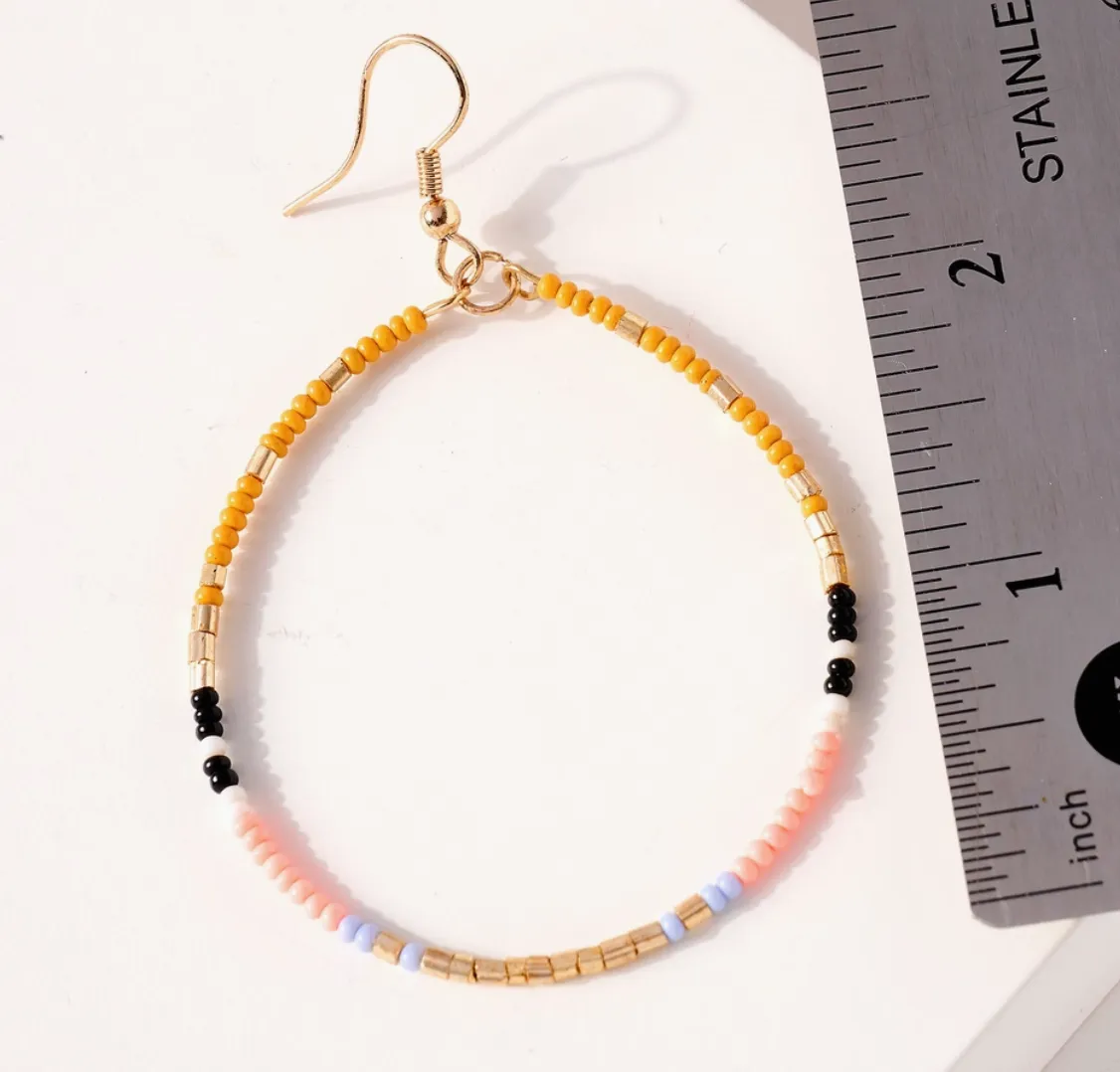 Avenue Zoe- Seed Bead Hoop