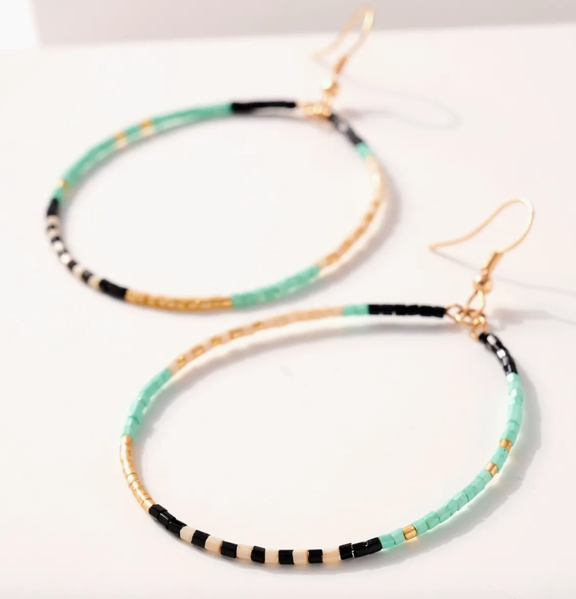 Avenue Zoe- Seed Bead Hoop