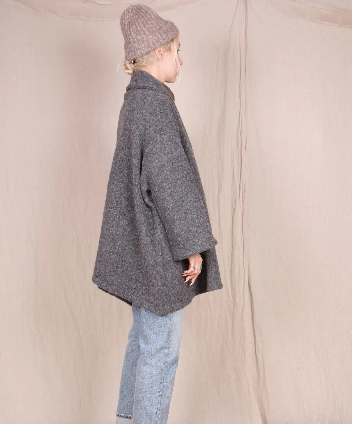 Baby Alpaca Haori Coat