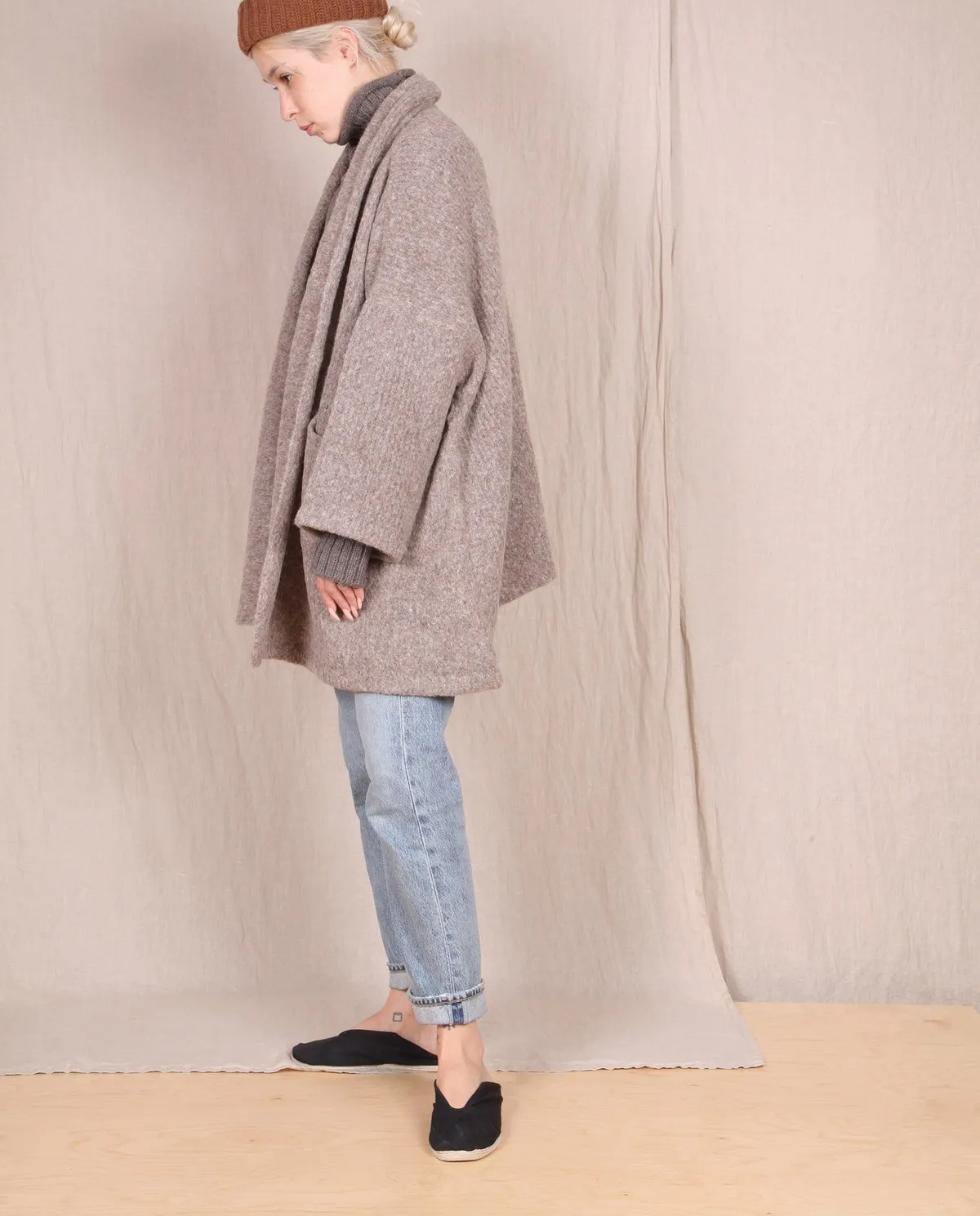 Baby Alpaca Haori Coat