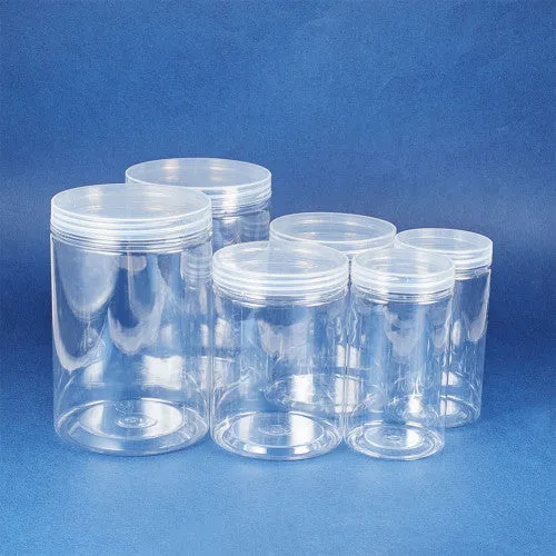 Bead Storage Containers, Column, Plastic, Clear, 3 Sizes