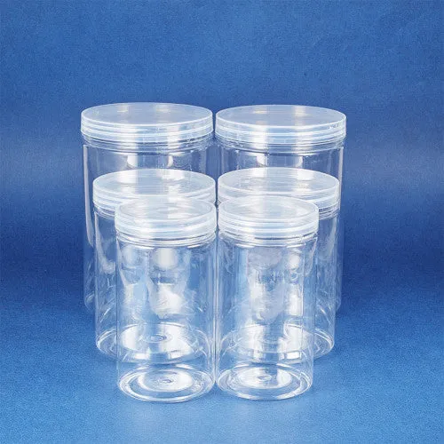 Bead Storage Containers, Column, Plastic, Clear, 3 Sizes