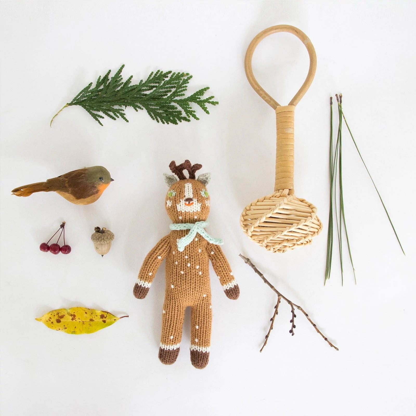 Blabla Knit Doll, Jasper the Deer - Rattle