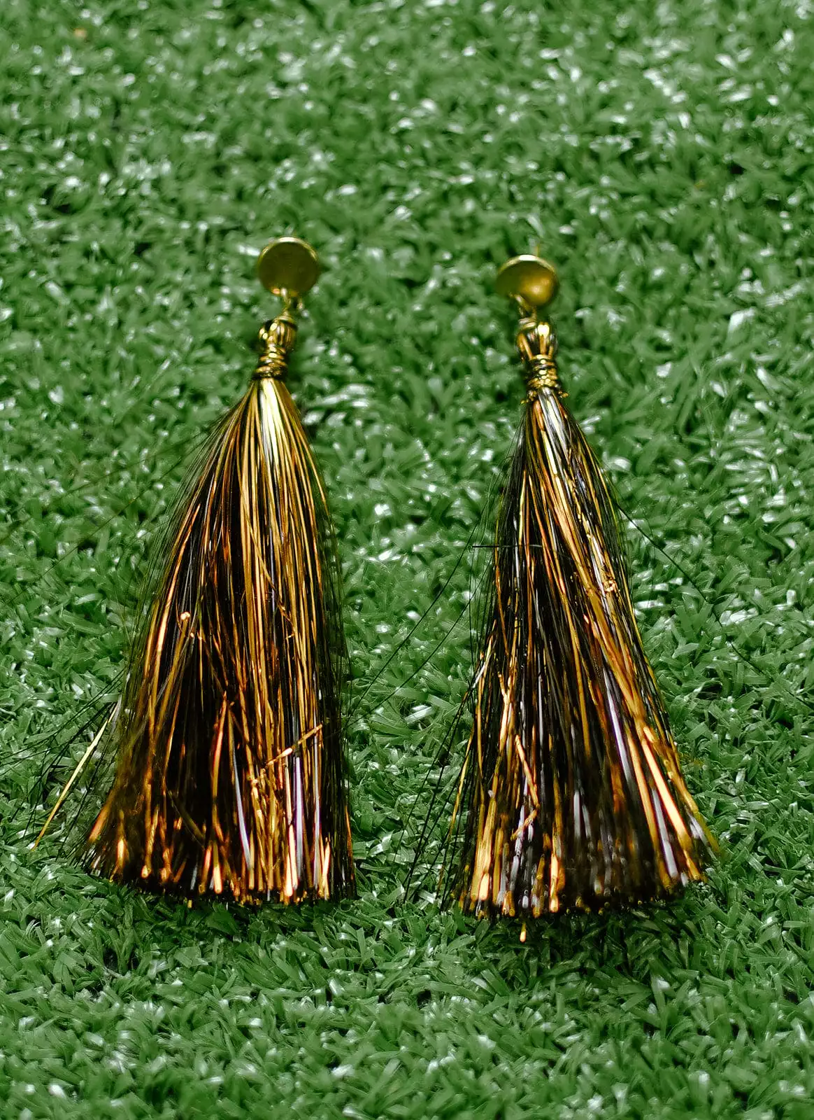 Black & Gold Shimmer Tassels