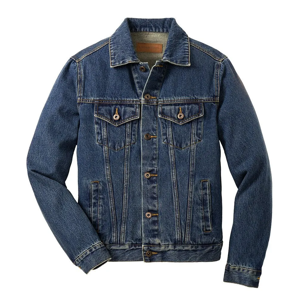 Blues Brotherhood Back Patch - Port Authority Denim Jacket (Men)