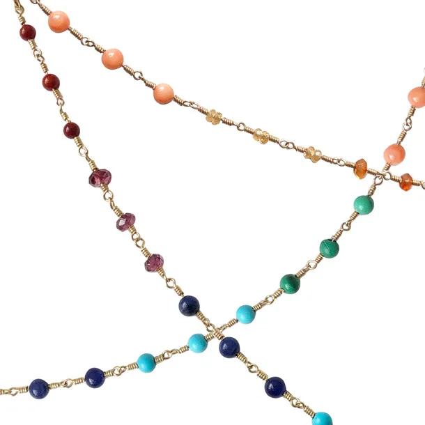 BOHEME DELPH RAINBOW BEAD CHAIN