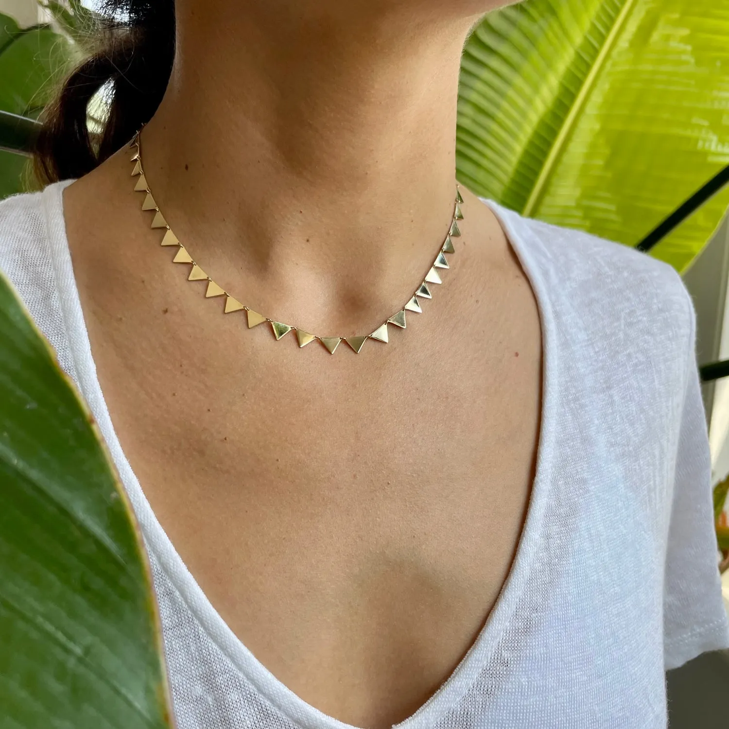 BOHEME RADIANT TRIANGLE 14K GOLD CHAIN rts