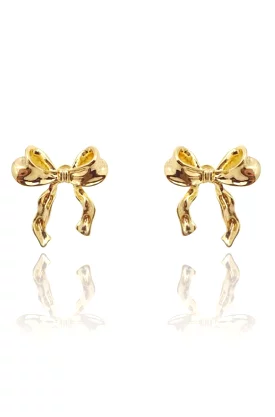 Bow Ribbon Stud Earrings