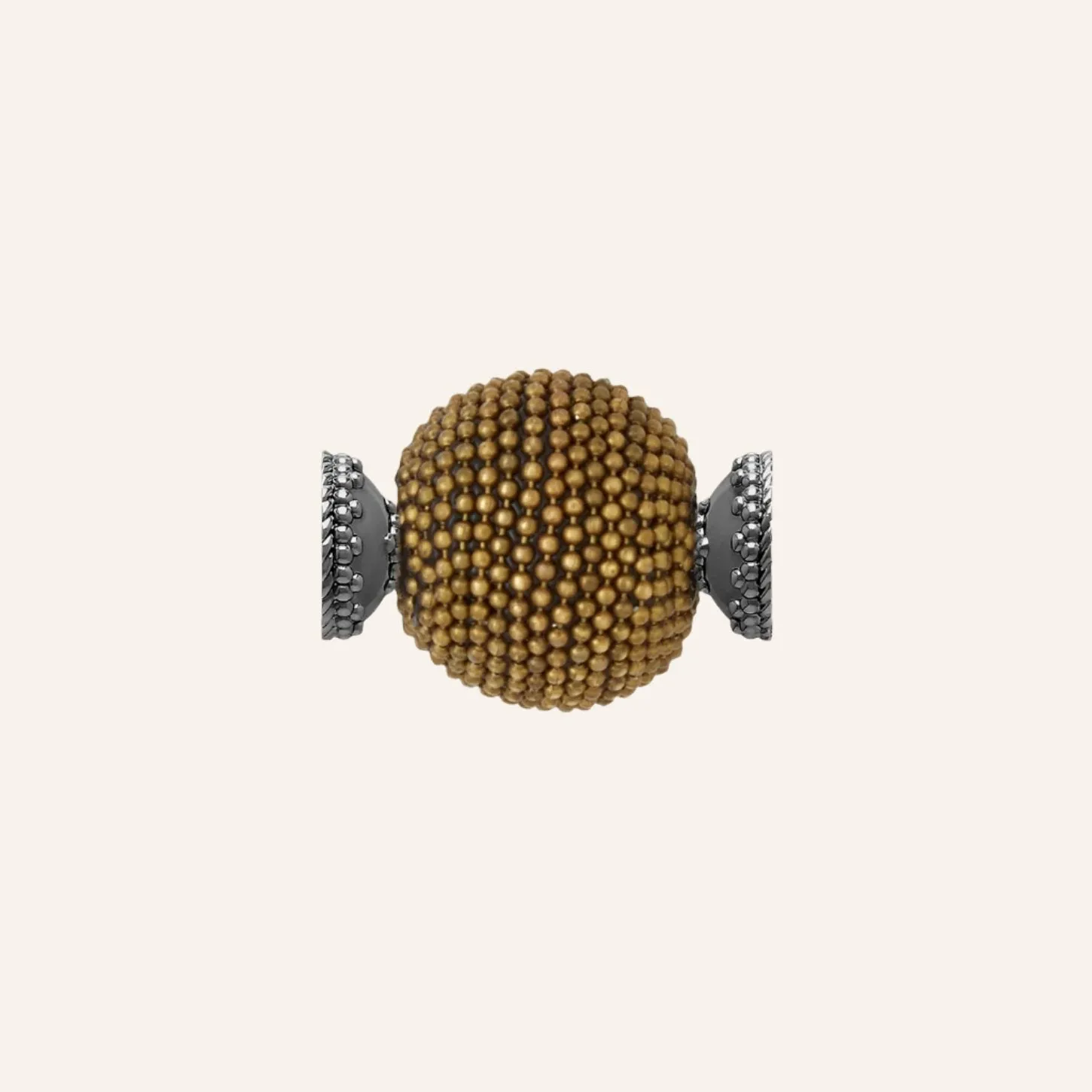 Caviar Bronze Bead 25mm Gunmetal Centerpiece