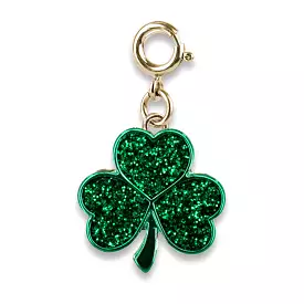 Charm It! Gold Glitter Shamrock Charm