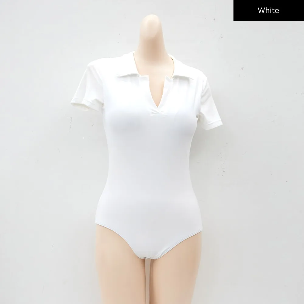 Collared Monokini Swimsuit CY26