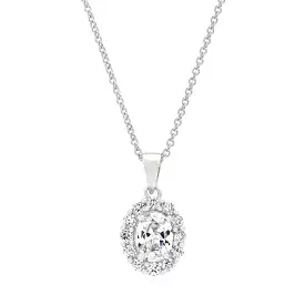 Cubic Zirconia Classic Estate Pendant