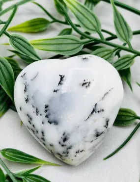 Dendritic Opal Heart