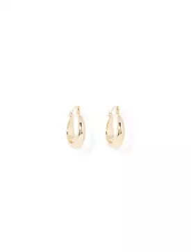 Dionne Hinge Gold Plated 15mm Hoop Earrings