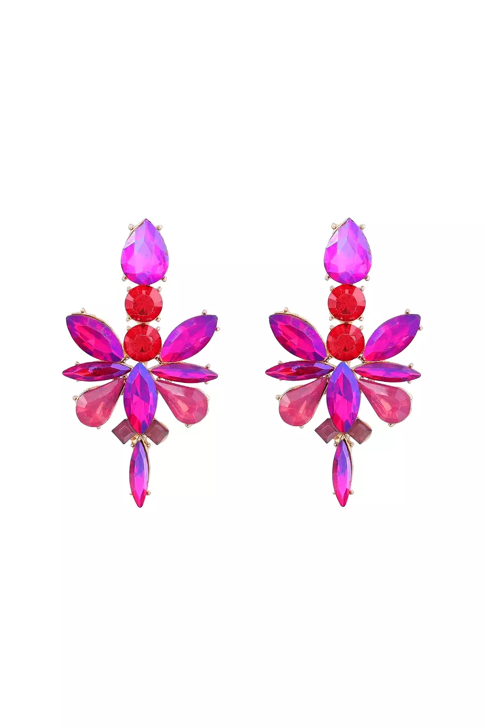 DOLLY EARRINGS HOT PINK