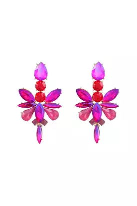 DOLLY EARRINGS HOT PINK