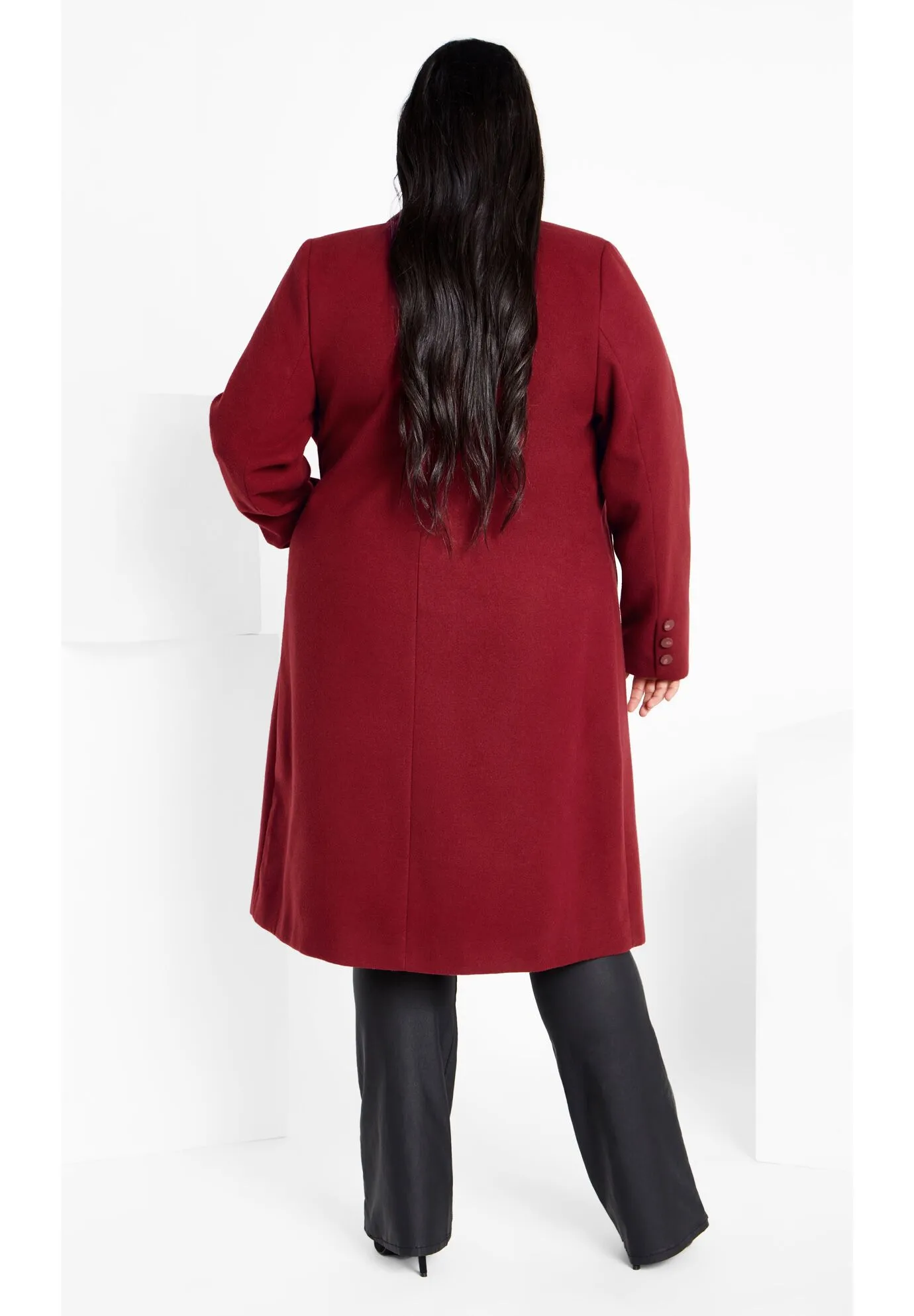 Effortless Chic Coat - cabernet