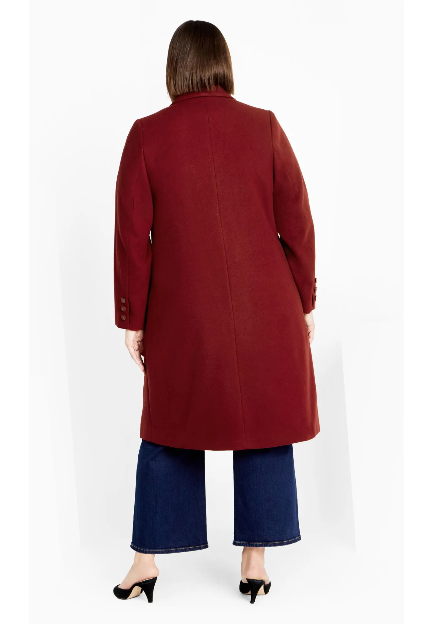 Effortless Chic Coat - cabernet