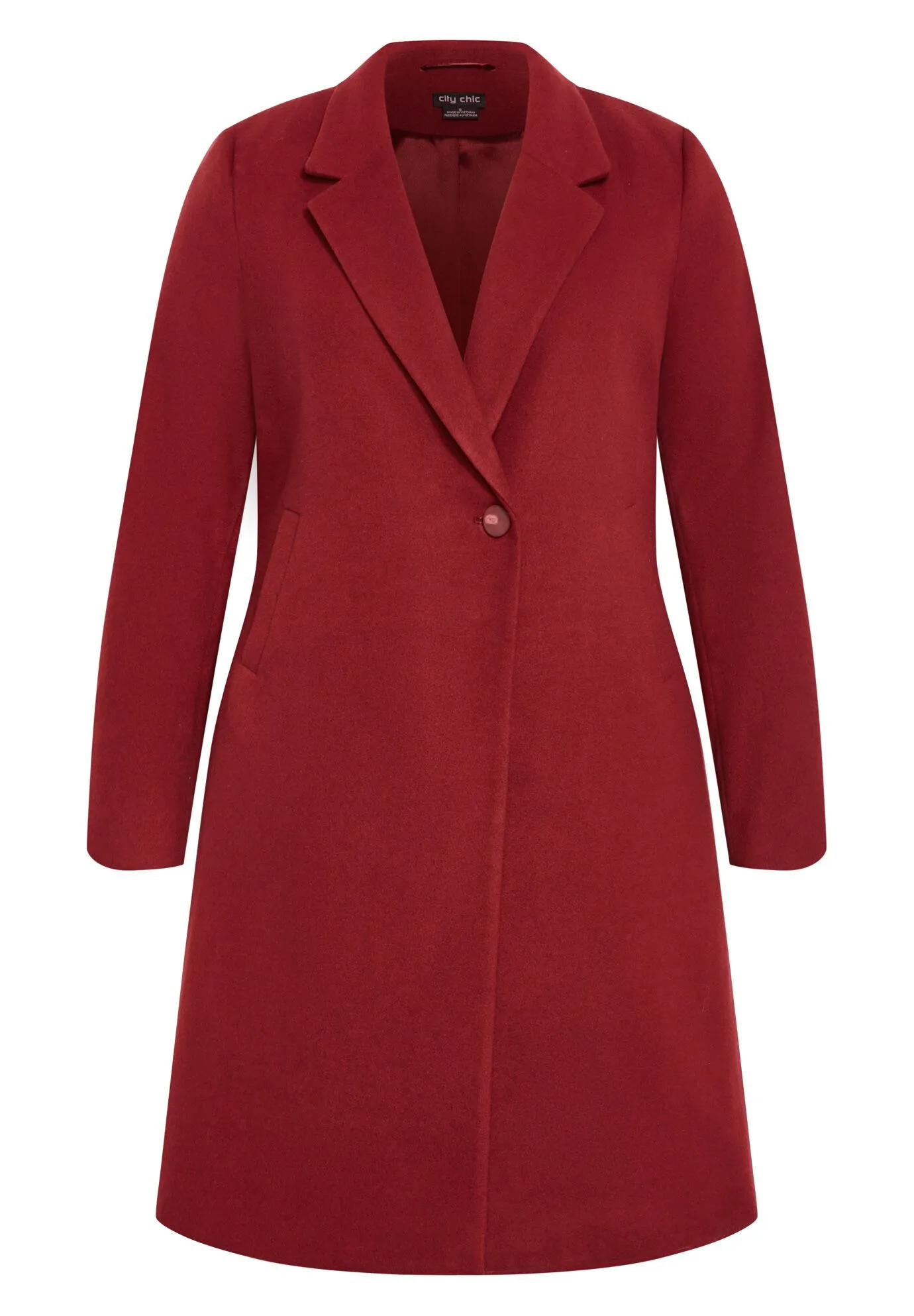 Effortless Chic Coat - cabernet