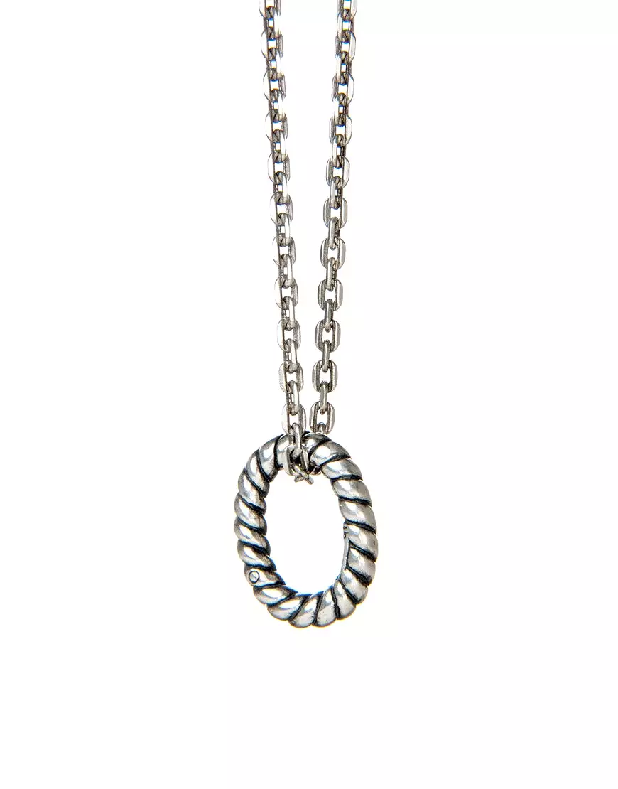 Eins Berlin Rope Pendant silver