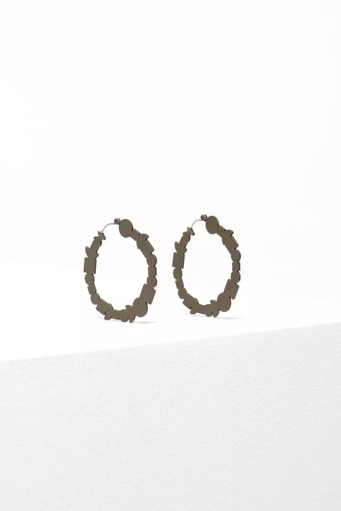 Elk The Label - Gards Hoop Earrings - Olivine