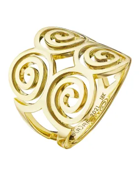 Essence Spiral Statement Ring