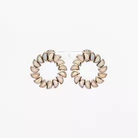 Ethiopian Opal Marabou Bypass Hoops