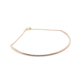 Fine Arc Bracelet, Rose Gold