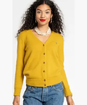 Frances Valentine Collegiate Sweater Light Mustard