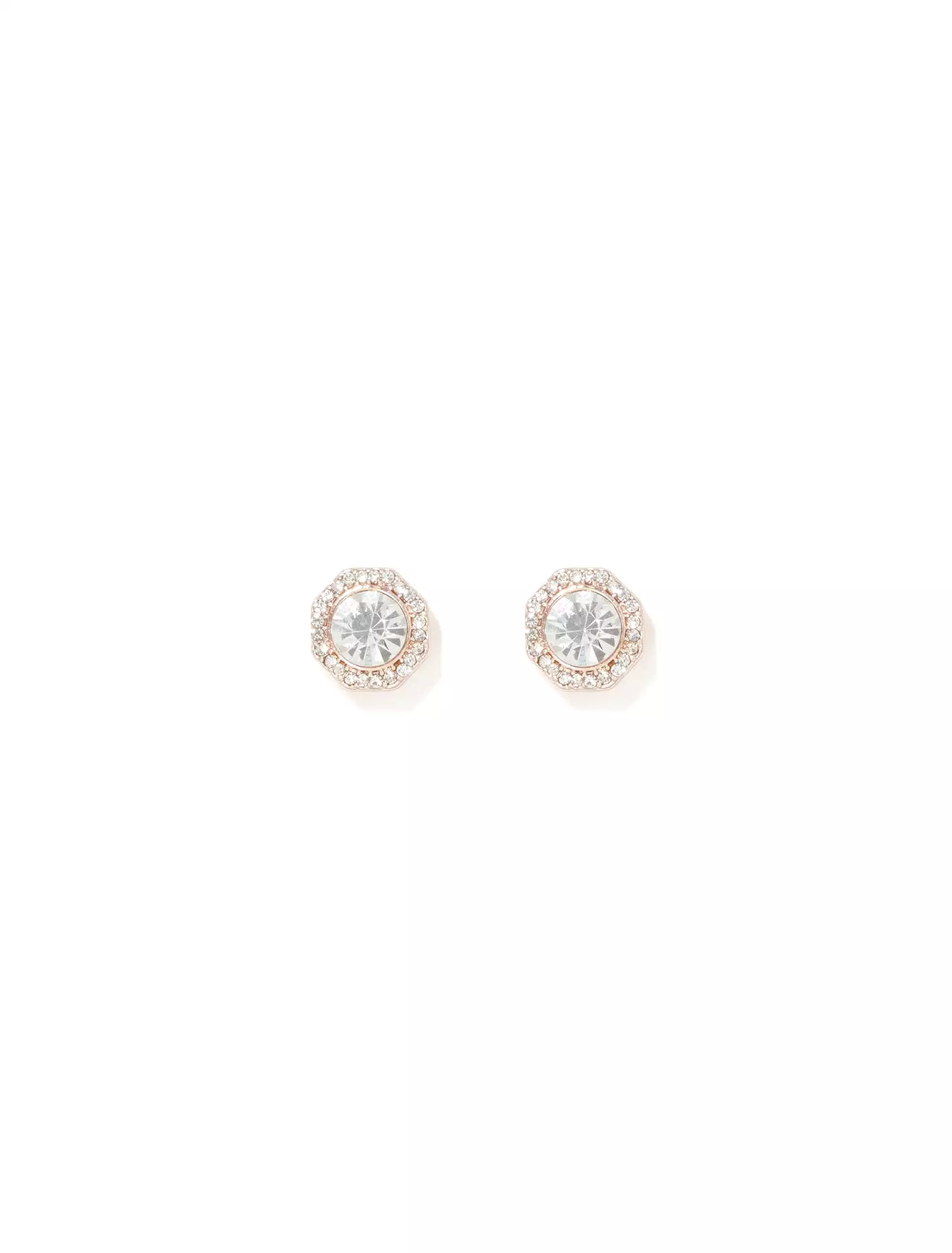 Georgie Glass Stone Stud Earrings