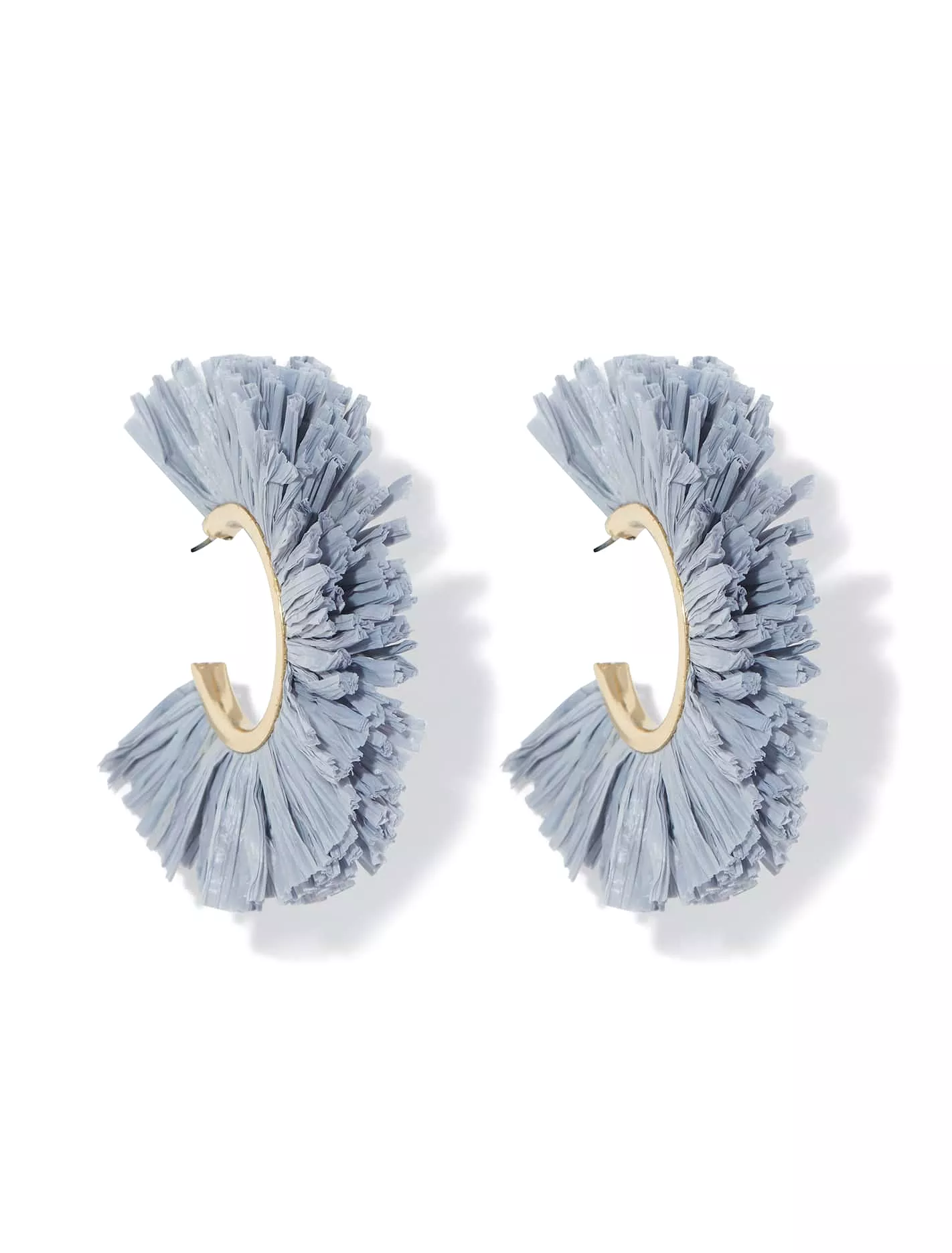 Georgina Raffia Hoop Earrings